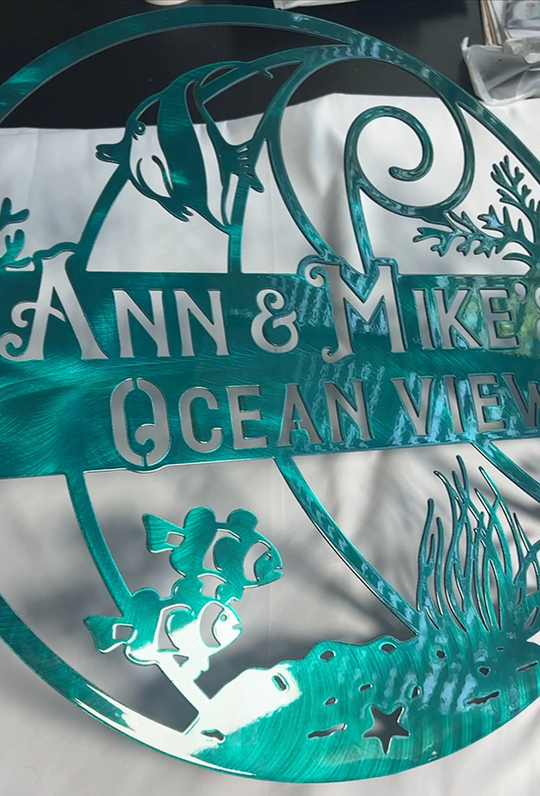 Aquatic Dreams Saltwater Custom Metal Wall Art